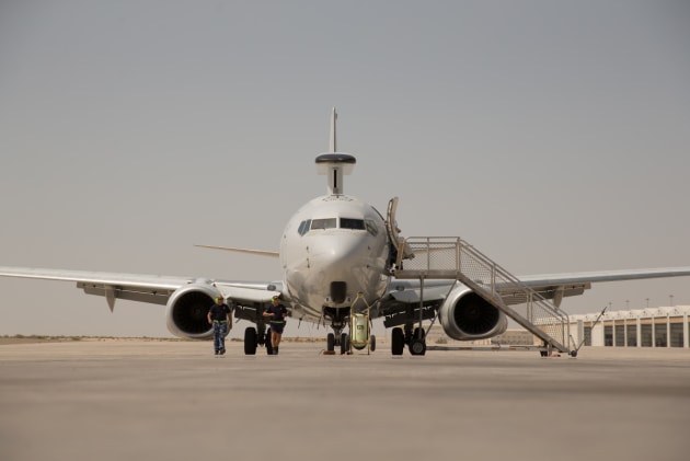 The RAAF E-7A Wedgetail arrives back in the Middle East to support Operation OKRA. Defence