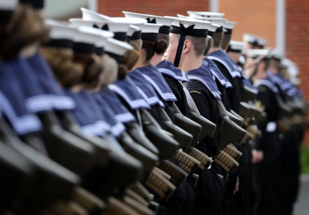 General Entry 361 Emms Division Graduation Parade held at Recruit School, HMAS Cerberus, Victoria. Defence
