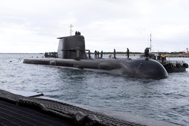 HMAS Farncomb approaches the wharf at her home port of Fleet Base West at the end of a seven month deployment.
Defence