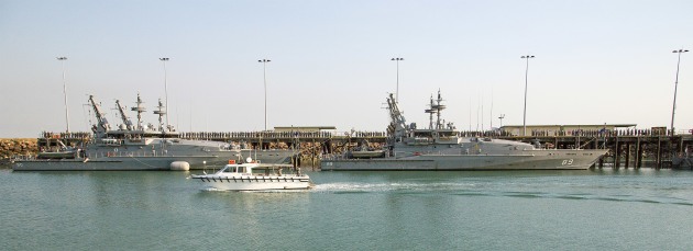 Caption/Description: Officers and sailors from HMAS Coonawarra and resident units cheer ship as the Chief of Navy, Vice Admiral Tim Barrett AO, CSC, RAN, departs HMAS Coonawarra.

Credit: Defence