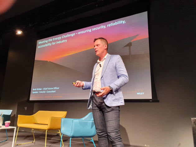 Brett Wiskar talks guests through ways to take power generation into their own hands.