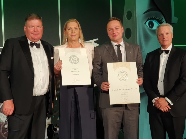 Sustainability winner: Aleks Lajovic, Impact International (second from right).
