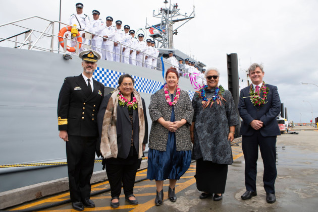 Samoa took delivery of a Guardian class patrol boat last week. Credit: Defence