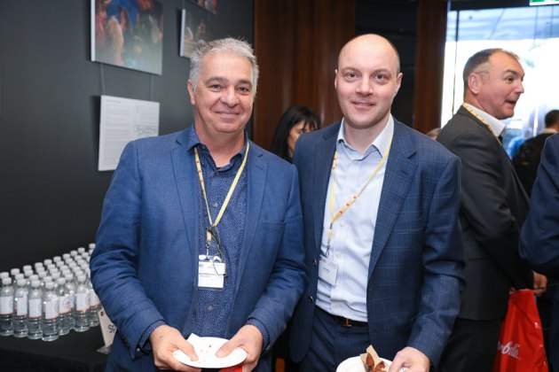 Emmanual Mazzucco, Mela Creative, and Jamie Weller, Konica Minolta.