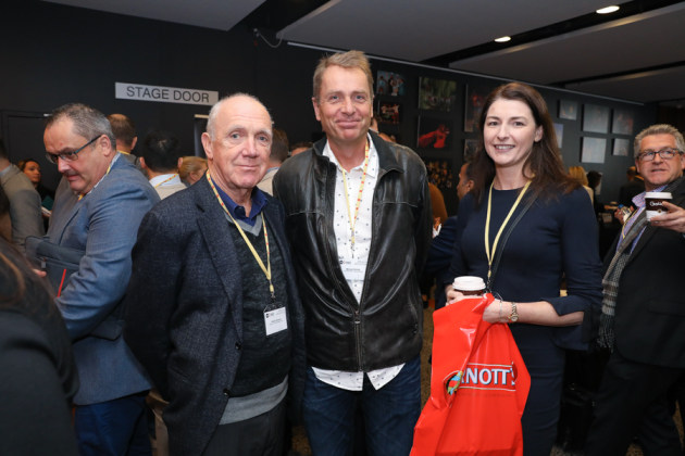 Patrick Howard, Print21; Michael Schulz, SOS Print; and Michelle Lees, HP.