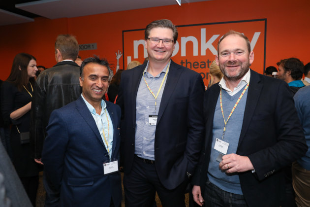 Percy Vij, Centrum Printing; Mark Dingley, Matthews; and Phil Biggs, Packaging Partners.