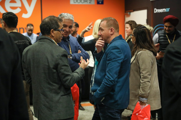 Guests enjoyed networking drinks sponsored by EFI.