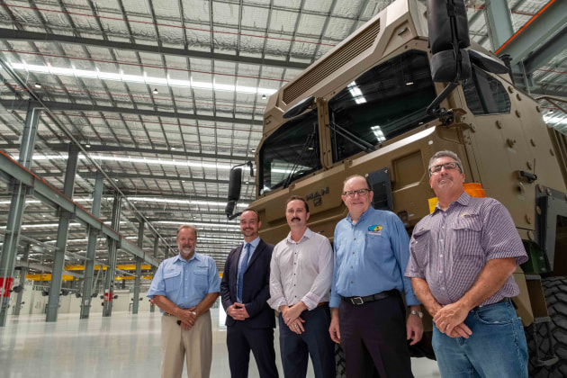 L-R
Ron Barker, Global Welding Supplies
Neil Fitzpatrick, Rheinmetall Defence
Paul Maloney, Global Welding Supplies
Kev White, Global Welding Supplies
Chris DiBetta, Metro Welder Services