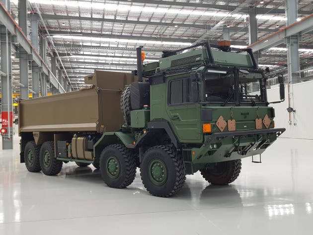Initially, the facility will be used by Rheinmetall to conduct heavy grade repair, integration and support to Defence&rsquo;s new logistics vehicles, being delivered under Land 121 Phase 3B/5B. (ADM David Jones)