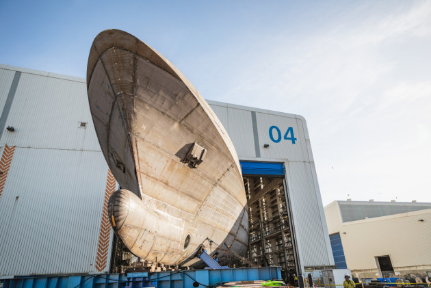 The Offshore Patrol Vessel (OPV) program has reached another milestone with the two halves of the first Arafura Class OPV coming together to form a complete hull. (Defence)