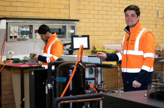 Scott Nicholls a systems engineer at DATAPOD and Patrick Dunphy an Engineering Graduate at DATAPOD in Canberra. [Defence]