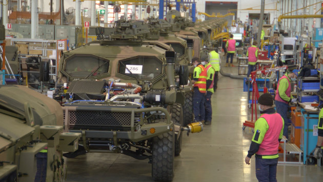 Army&rsquo;s new Australian-designed Hawkei protected vehicle is ready to enter full-rate production at the Thales Protected Vehicles facility in Bendigo. (Defence)