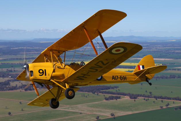 A DH-82A Tiger Moth is also part of the Temora collection.