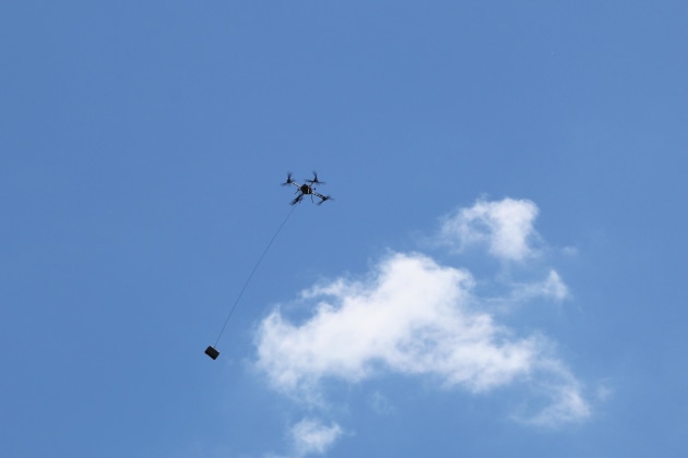 A heavy-lift drone during Exercise Autonomous Warrior 2020. 

Credit: Defence