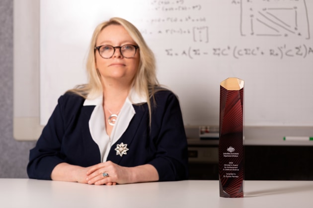 Defence Scientist, Dr Sylvie Perreau, has been awarded the 2020 Minister&rsquo;s Award for Achievement in Defence Science, for her excellence in signal processing and wireless networks within highly classified environments. (Defence)