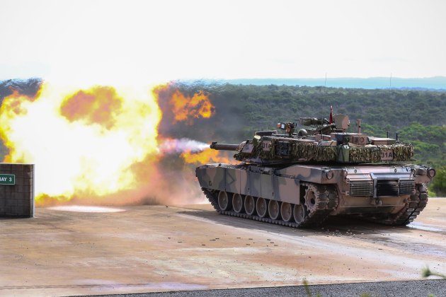 Why does such destructive firepower have to come from a tank, and specifically an Australian one? (Image: Defence)