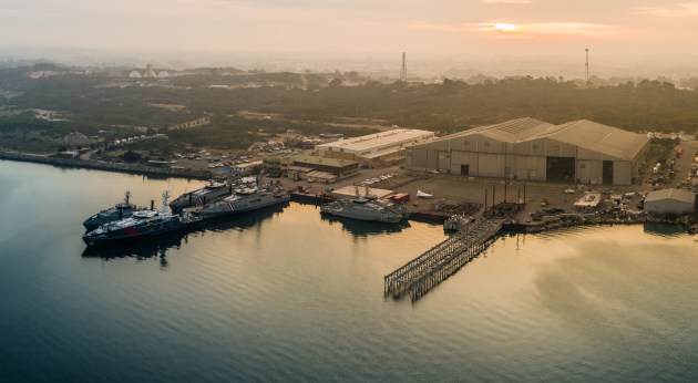 Naval shipbuilding at Austal Shipyard, Henderson, Western Australia. 

Credit: Defence
