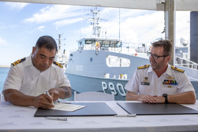 The Federated States of Micronesia's previous Guardian-class patrol boat, FSS Tosiwo Nakayama (P901), was handed over in March 2022.
Credit: Defence