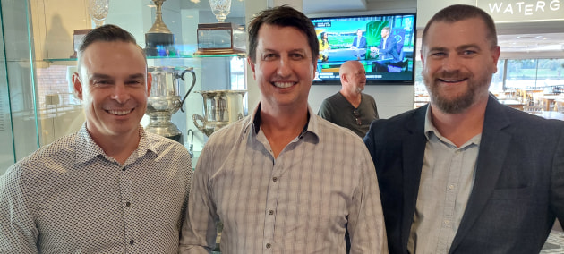 (l-r) Adrian Morris, HVG, Glen Moffat, Cactus Imaging, with Ryan Warby, Epson