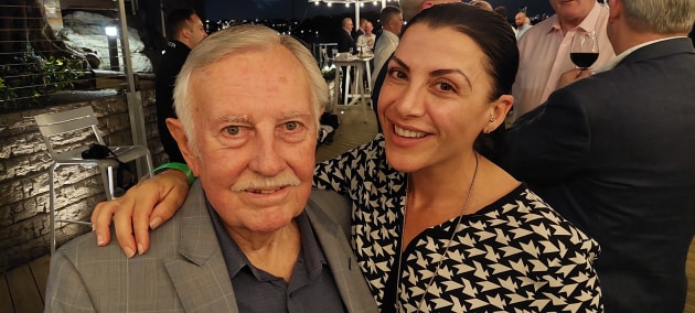 Trevor Cunningham, Allprint Graphics, with Daniela Mastroeini, Orafol