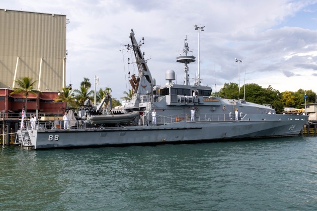 Ex-HMAS Maitland decommissioning. Image: Defence