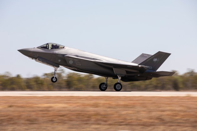 A Japan Air Self-Defense Force F-35A Lightning II arrives at RAAF Base Tindal, Northern Territory.
Credit: Defence