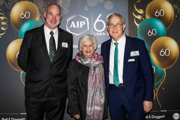 (L - R) George Ganzenmuller, Helen and Keith Chessell