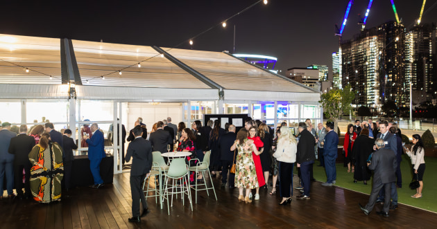 The Atrium was a superb venue for the AIP's special night.