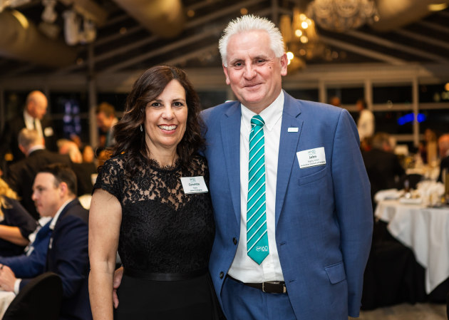 Conchita and John Bigley (AIP President and MC for the night).