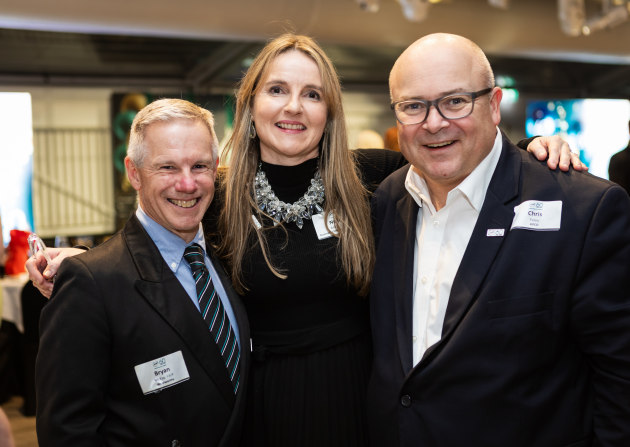 (L to R) Bryan McKay, Nerida Kelton, Chris Foley