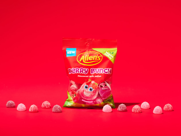 Nestl&eacute; confectionery brand, Allens, has released a new sweet for the end of summer &ndash; Allen's Berry Bunch. The company stated fans are sure to find a &lsquo;soft spot&rsquo; for the new lolly, which has a unique soft-jelly texture and sugary coating.
Source: Nestl&eacute;