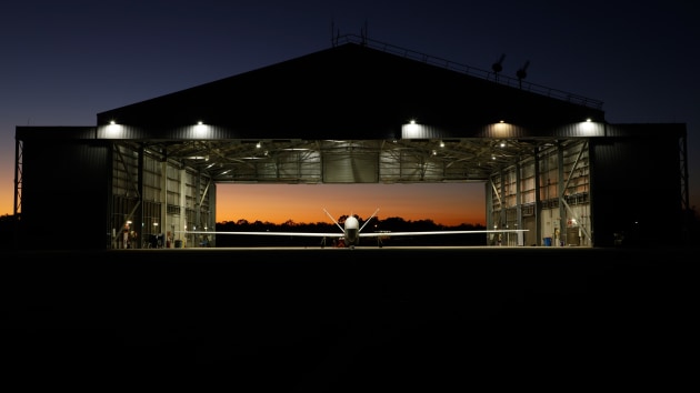 AUS1 in its hangar at Tindal.

Credit: Defence