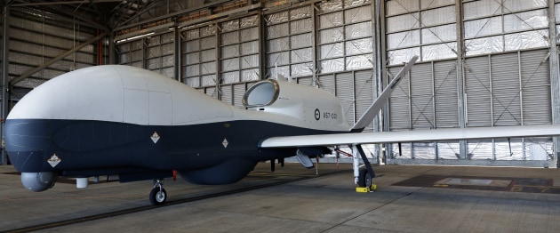 Minister for Defence Richard Marles and Chief of the Royal Australian Air Force, Air Marshal Stephen Chappell introduce the MQ-4C Triton aircraft into the Royal Australia Air Force fleet at RAAF Base Tindal, Northern Territory.

Credit: KBR