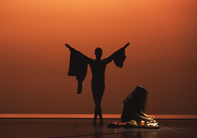 Joel Bray and Marco Cher-Gibard in Bray's 'Swallow'. Photo by Gregory Lorenzutti.
