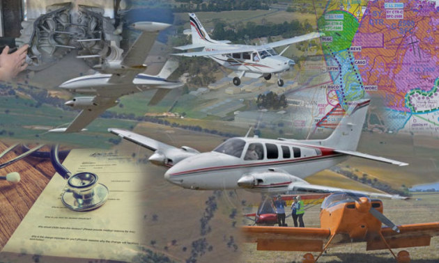 2024 was another year of change for general aviation. (composite image Steve Hitchen/John Absolon/CASA)