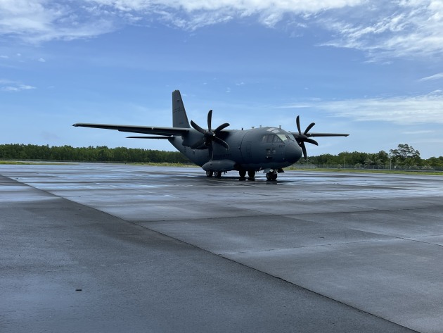 A Royal Australian Air Force C-27J Spartan taxis on a runway during Operation Solania 25-4, Pohnpei, Federated States of Micronesia.

Credit: Defence