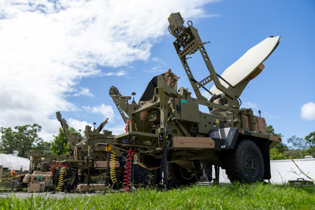 Satellite communication equipment setup by Australian Soldiers from 1st Signal Regiment for Exercise Mercury Run at Kokoda Barracks, Canungra.

Credit: GNR Jesse Linards / Defence