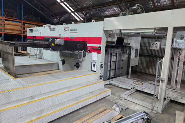 The Redline PF2100S die-cutter is being offered for no purchase price, with the recipient responsible for its removal, relocation and recommissioning.