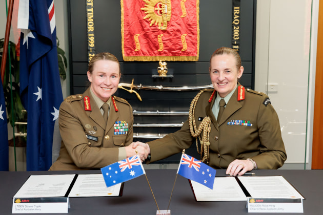 The Australian Army has reinforced its long-standing relationship with one of Australia's closest allies with the signing of the renewed Plan ANZAC.

Credit: CPL Robert Whitmore / Defence