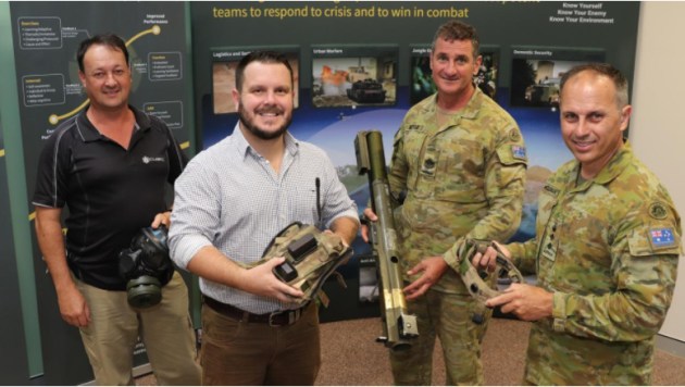 Deputy Program Manager Operations CTC-LIS Tony Ely for Cubic, Herbert MP Phillip Thompson, CTC Regimental Sergeant Brad Doyle and CTC Commander Ben McLennan