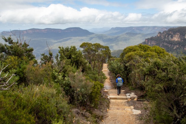 The walk draws your eyes up to 80km to the south across Sydney's water catchment exclusion zone. Caro Ryan