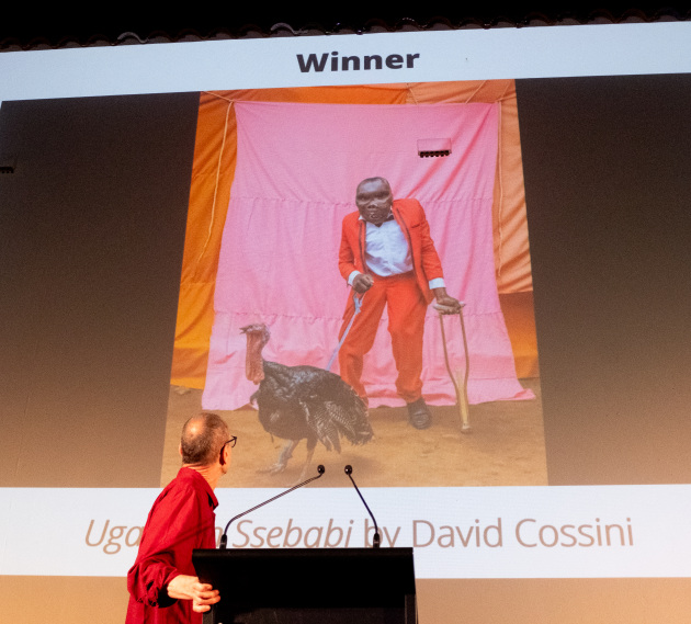 Ugandan Ssebabi 2022. David Cossini's winning image of the Head On Portrait Prize. Image: Tim Levy