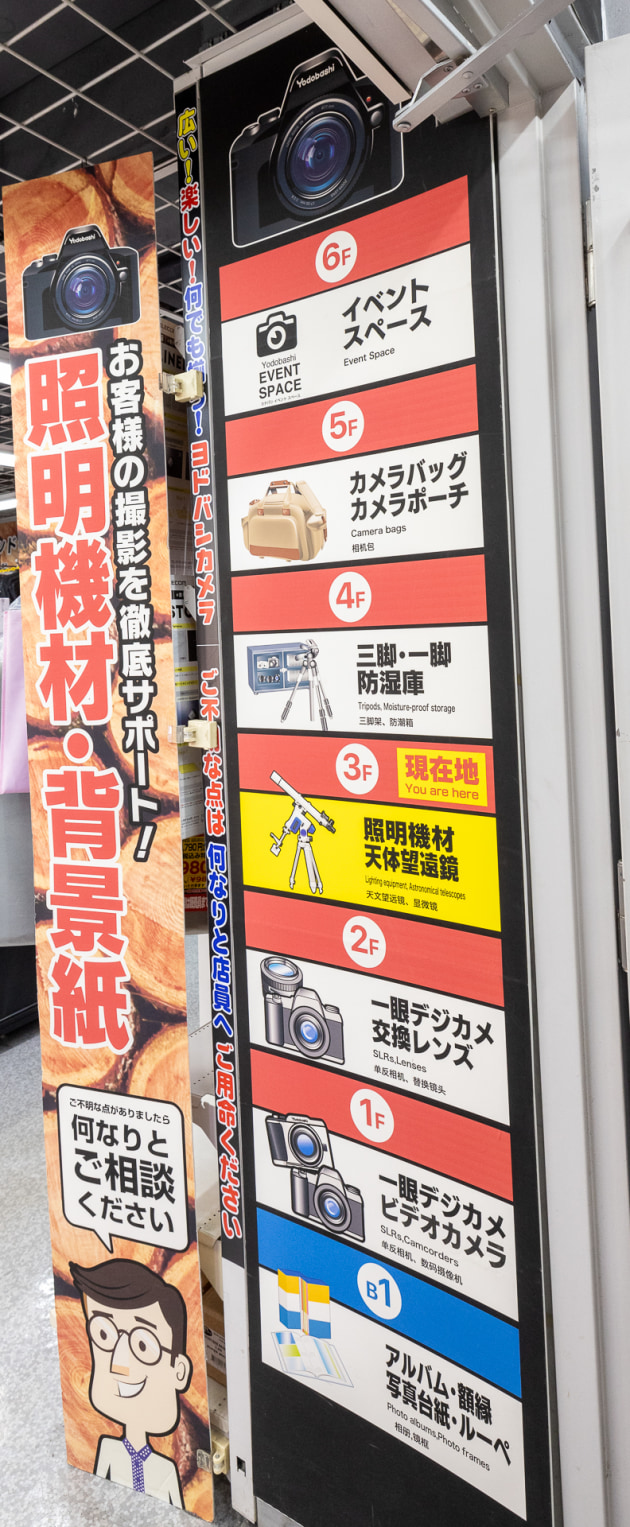 The in-store floor guide. Image: Tim Levy