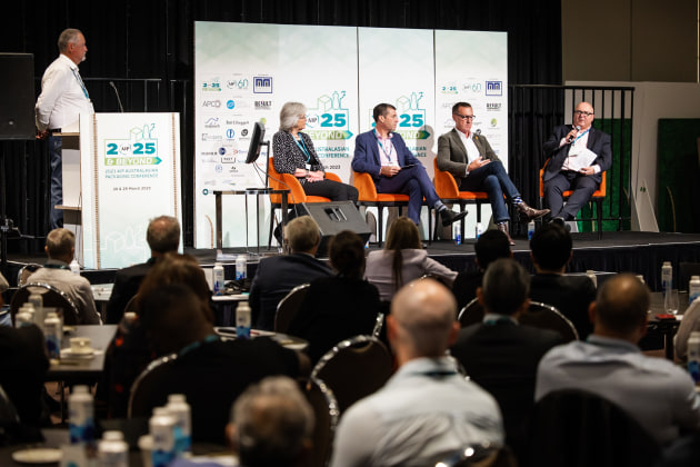 l-r: Rebecca Gilling, Geoff Parker, Greg Griffith, Chris Foley