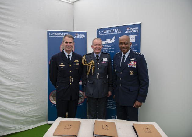 Air Marshal Robert Chipman RAAF, Air Chief Marshal Sir Rich Knighton RAF, and US Air Force Chief of Staff General C.Q. Brown.
Credit: US Air Force