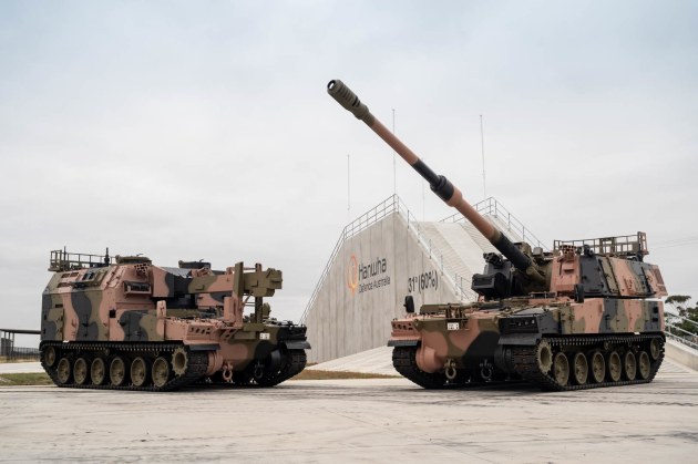 An AS9 and AS10 at Hanwha Defence Australia's facility. 

Credit: Hanwha Defence Australia