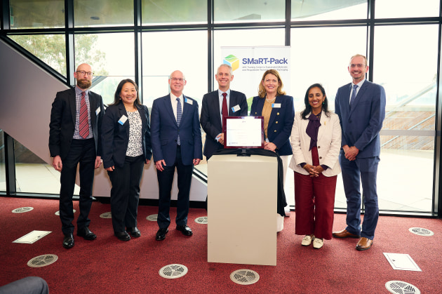 The launch of SMaRT-Pack took place at Monash University, on 6 October, with the official opening led by Minister for Skills and Training, Andrew Giles, and Senator Michelle Ananda-Rajah