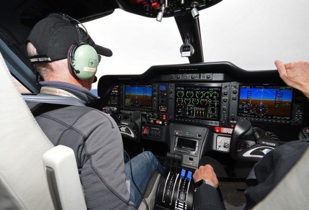Murray at the controls of VNV. (Steve Hitchen)
