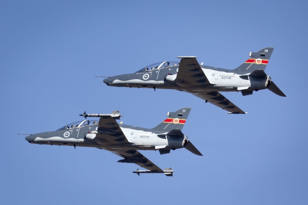 Two Hawk 127s.

Credit: KBR