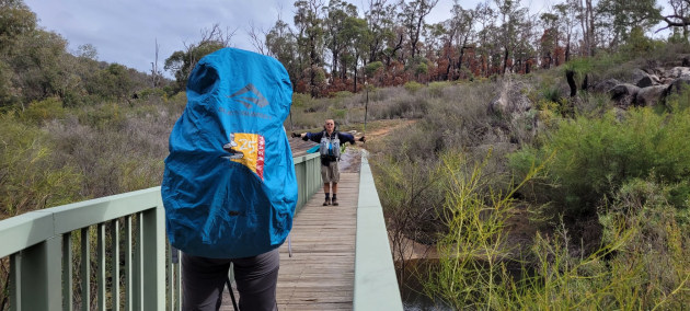 Our End-To-End walkers reach Canning River. Steve Sertis